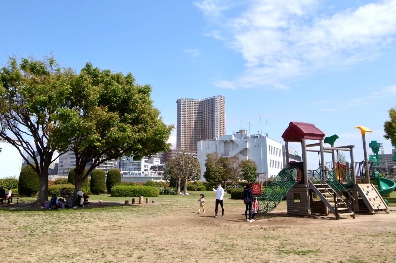 芝浦には子どもがいる世帯も増えている(写真は「芝浦中央公園」)