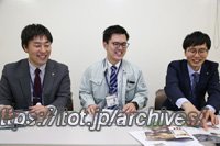 キセラ川西推進課の錦織淳二さん、山村俊樹さん、古山拓育さん