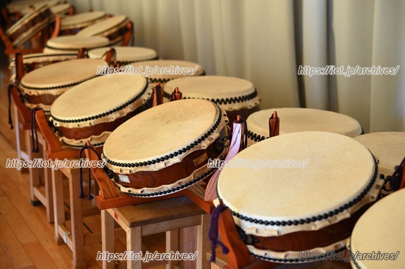「山崎太鼓」で使用する和太鼓