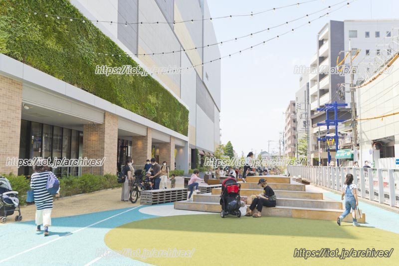 線路跡地につくられた「てつみち」