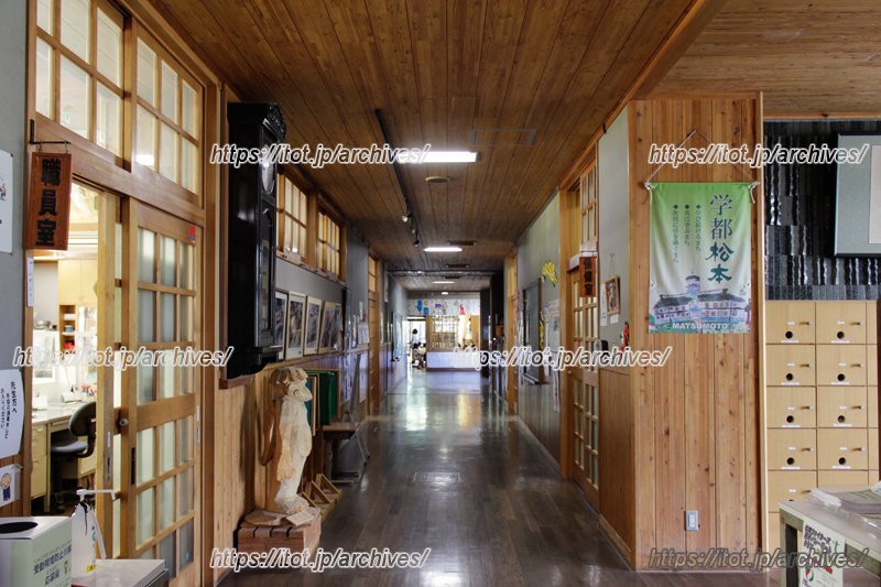 校舎内には木がふんだんに使われ、温かみのある雰囲気