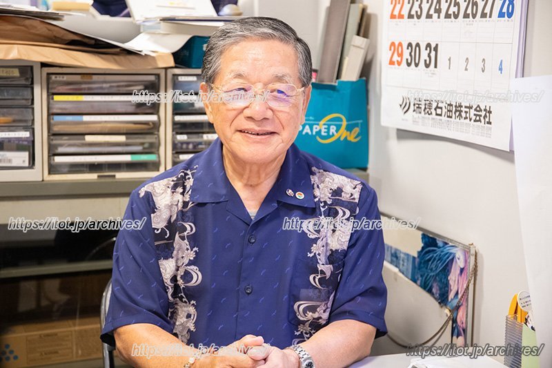 副理事長の小橋川さん。理事長の玉那覇さんとは、小学校からの同級生だそうです。