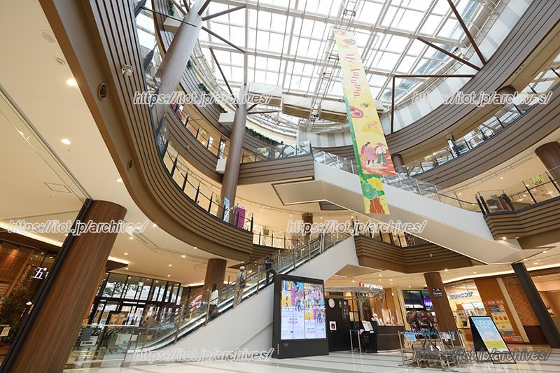 1階から3階を開放的につなぐ吹き抜け空間「ぬく森ガーデン」