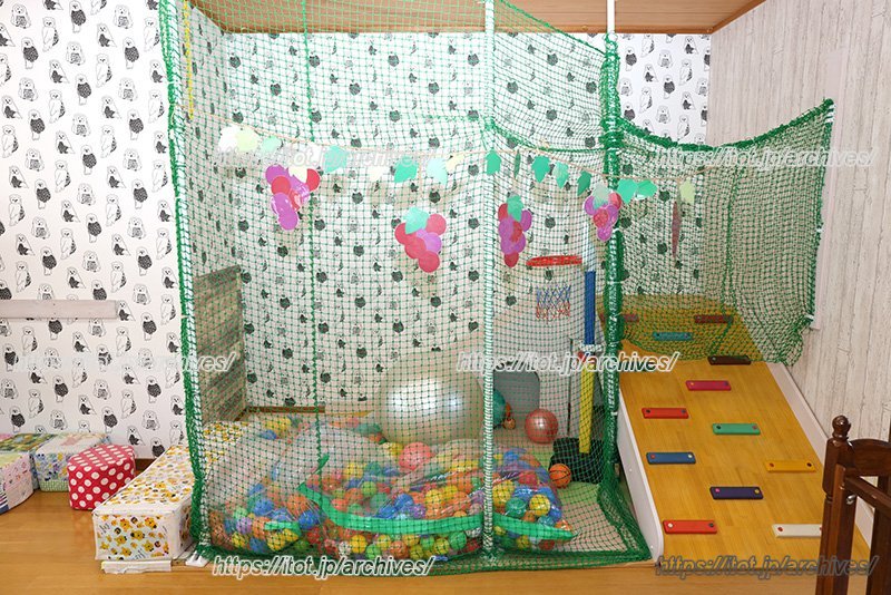 「葡萄の木」内のボールプール