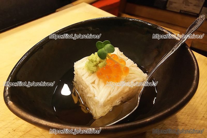 こだわりの1品料理「そうめん豆腐」　※画像提供:「花見鮨」