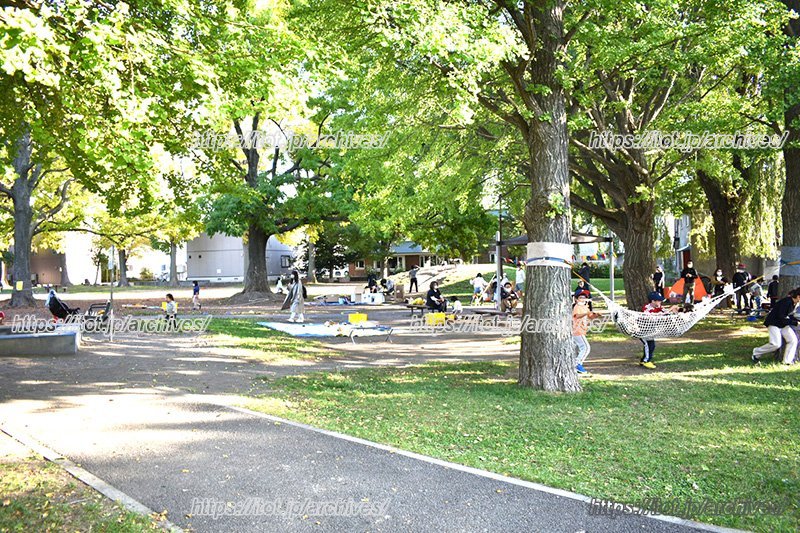 「あそびば桑園」の様子（2021年10月9日）