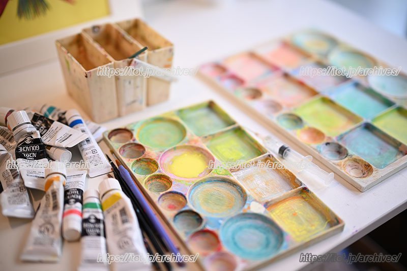 染みついた色は、「ai sayama」さんの世界観を表している