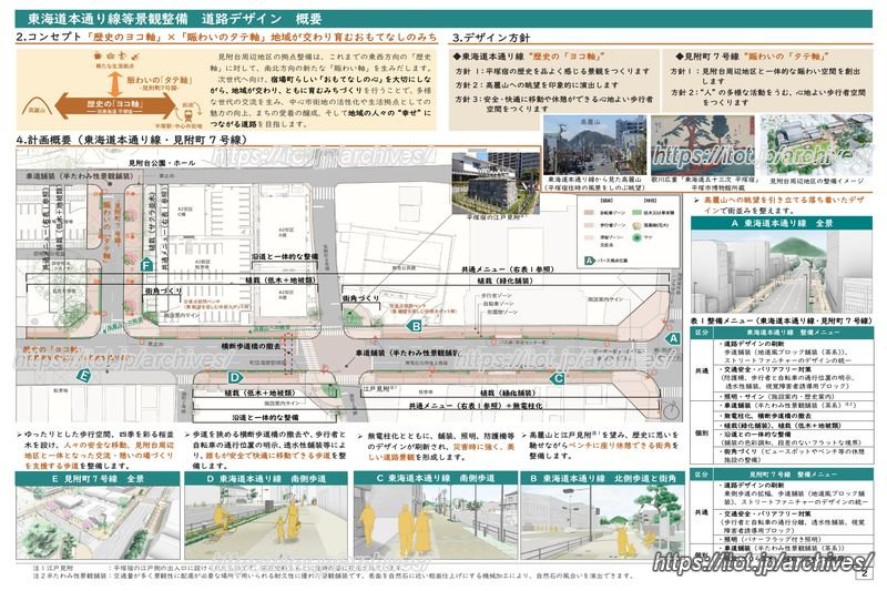「東海道本通り線景観整備の概要」