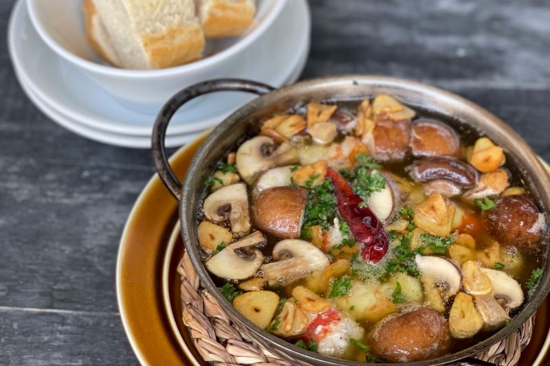 具沢山のアヒージョ