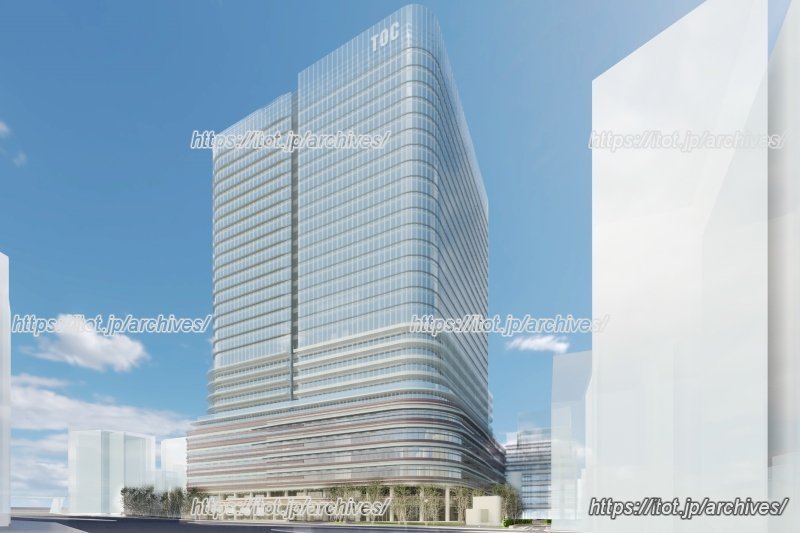 「新TOCビル計画」の完成イメージパース（株式会社テーオーシー 提供）