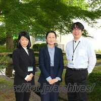 奥谷校長先生、内田先生（教務主任）、川島教頭先生