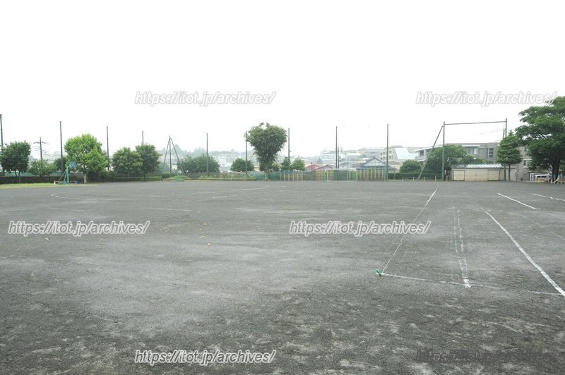 花火が打ち上げられる広い校庭