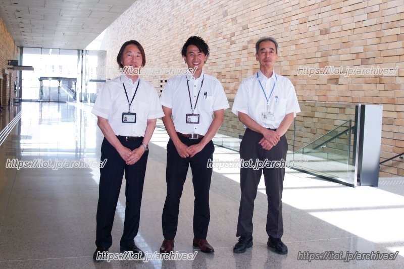 左から姫路市都市局市街地整備部・近藤さん(左)、姫路市観光スポーツ局　有村さん(中央)・葛西さん(右)