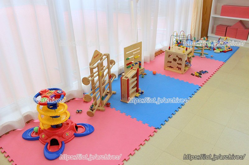 乳幼児親子専用の部屋「ひろば」に用意されているおもちゃ