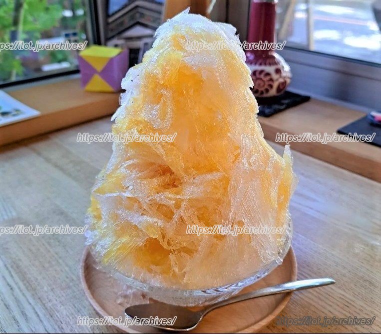 暖かい季節限定の「かき氷」(ゴールデンウィークから11月15日頃まで)