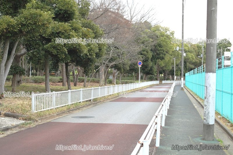 通学路にはガードレールもあり安心