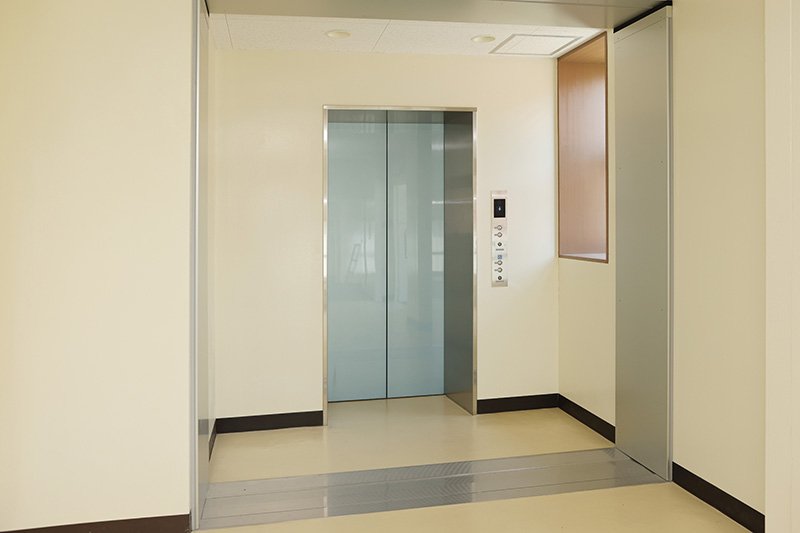 北校舎に新しく設置されたエレベーター