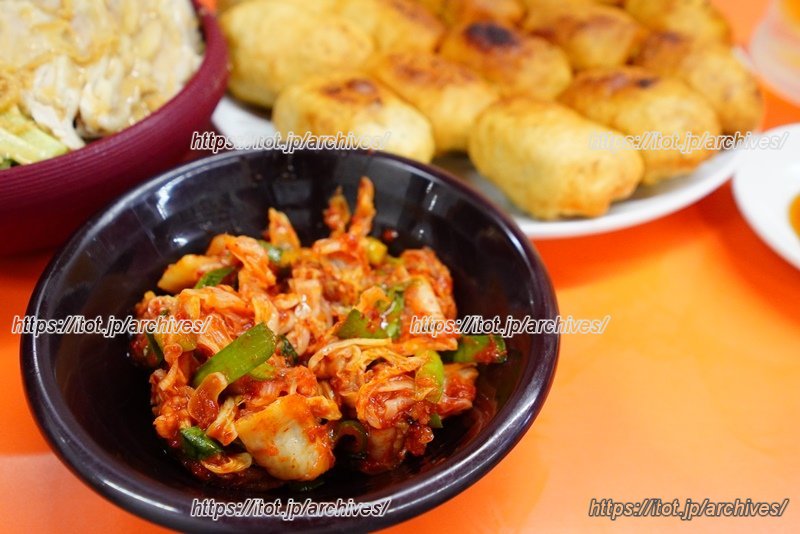 サイドメニューの「キムチ」