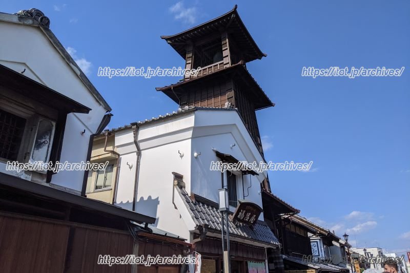 川越「時の鐘」と蔵造りの街並み