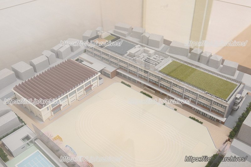 「上石神井北小学校」完成イメージ図