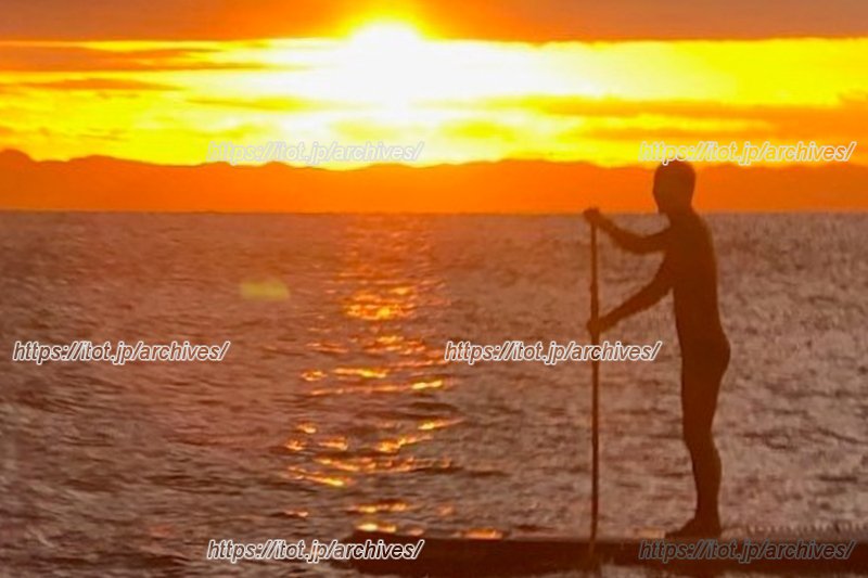 房総半島から昇る朝日