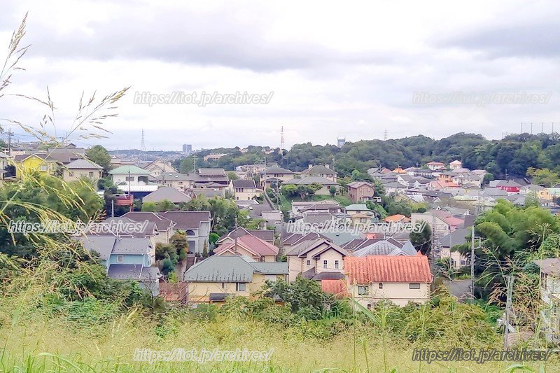 色も形もさまざまな家が織りなす玉川学園の景色