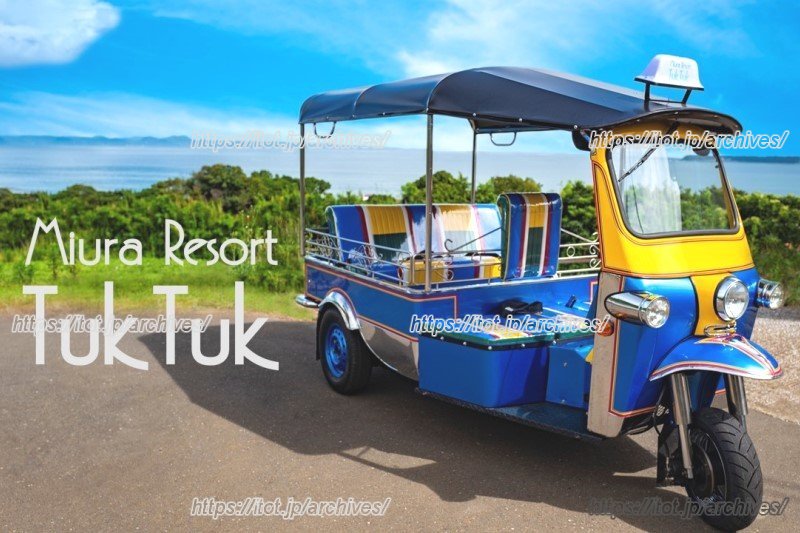 地元住民にも人気のトゥクトゥク（提供：三浦観光バス）