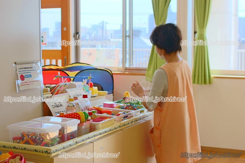おもちゃの衛生管理も徹底されている