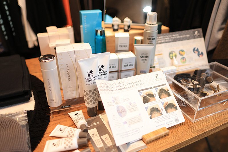 男性にもスキンケアの提案をしているという