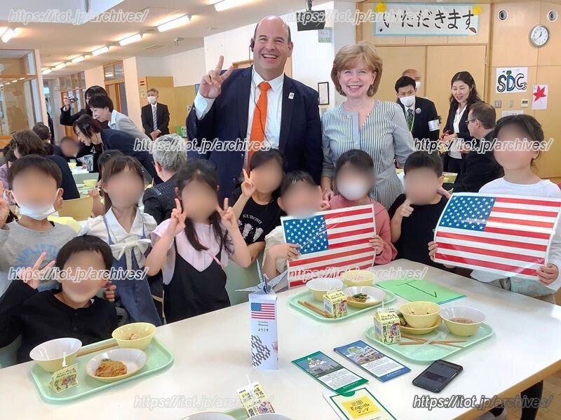 G7訪問時の様子（提供：富山市立芝園小学校）