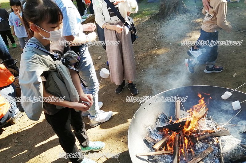 焚き火もできる遊び場も多い