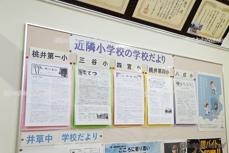 区内のさまざまな小学校を卒業した生徒たちが通う