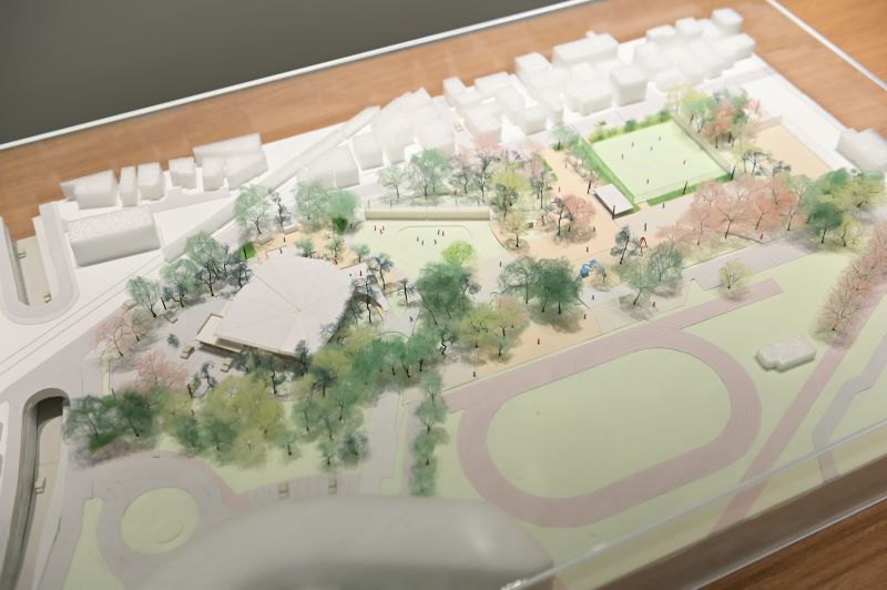 南部地域児童館・図書館等複合施設の模型