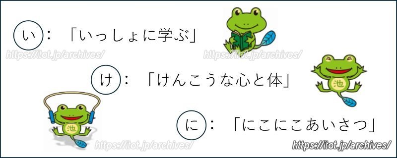愛称の“いけに”にちなんだ3つの教育活動