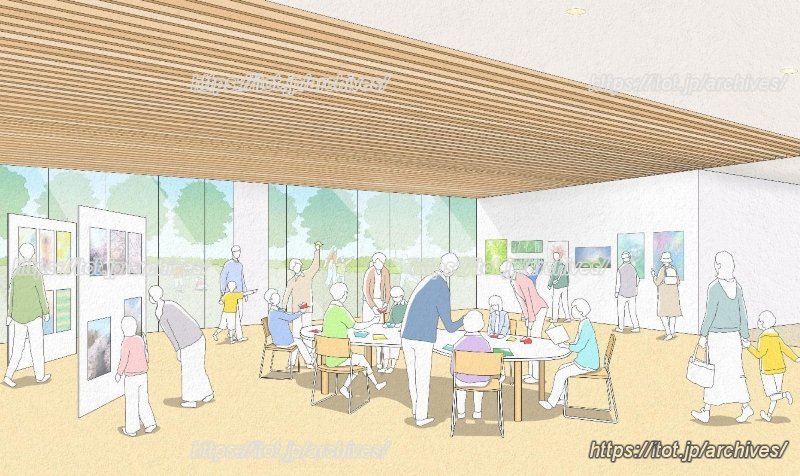 新たな学校イメージ 地域とともに育つ学校（地域の活動拠点としての学校）（引用：「町田市南第一小学校地区 新たな学校づくり基本計画」）