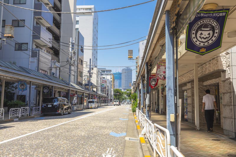 昔ながらの商店街も残る街並み